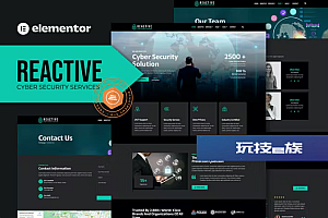 Reactive – 网络安全服务 Elementor 模板工具包