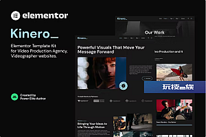 Kinerio – 视频制作机构 Elementor 模板套件