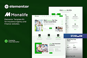 Monalife – 保险代理和金融 Elementor 模板套件