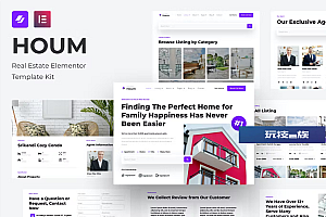 Houm – 房地产 Elementor 模板套件