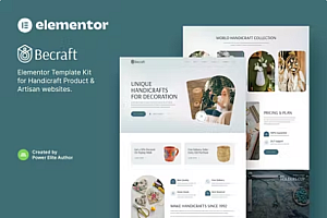 Becraft – Handicraft & Artisan Elementor 模板套件