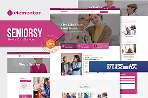 Seniorsy – 高级护理服务 Elementor 模板套件