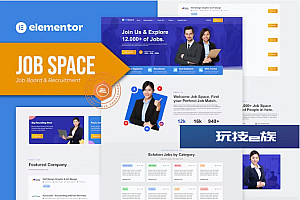 工作空间 – 工作委员会和招聘 Elementor 模板套件
