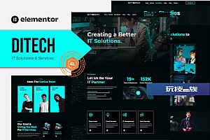 Ditech – IT 解决方案和服务公司 Elementor 模板工具包