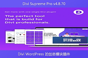 Divi Supreme Pro v4.8.70 – Divi WordPress 的创意模块插件