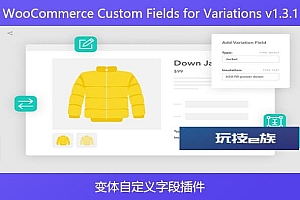 WooCommerce Custom Fields for Variations v1.3.1 – 变体自定义字段插件