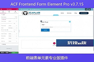 ACF Frontend Form Element Pro v3.7.15 – 前端表单元素专业版插件
