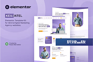 Keilvatel – SEO 和数字营销机构 Elementor 模板工具包