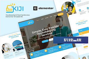 Kiji – 家政和清洁服务 Elementor 模板套件