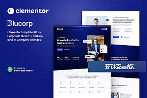 Blucorp – 企业业务元素模板套件