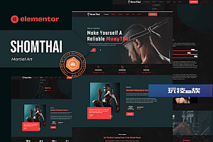 Shomthai – Matrial Art Elementor 模板套件