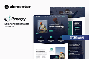 Renergy – 太阳能和可再生元素模板套件