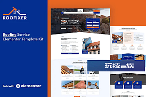 Roofixer-屋顶服务Elementor Pro模板套件