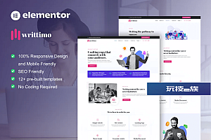 Writtimo – 内容写作服务机构 Elementor 套件