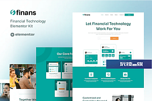 Finans – 金融科技 Elementor Pro 模板套件