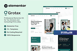 Grotax – 税务顾问和咨询公司 Elementor 模板套件