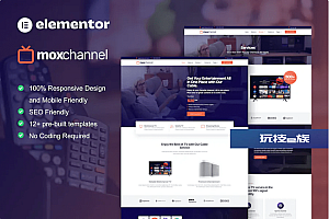 MoxChannel – 电视频道服务元素模板套件