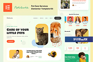 Petvanta – 宠物护理服务 Elementor 模板套件