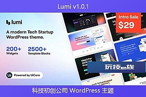 Lumi v1.0.1 – 科技初创公司 WordPress 主题
