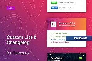 Elementor的变更日志和自定义列表