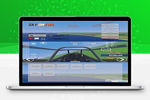 模拟飞行游戏 天空中的烈火