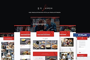 Kimchi – 亚洲餐厅和咖啡馆 Elementor Template Kit