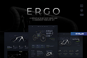 ERGO – 自行车和骑行 WooCommerce Elementor Template Kit