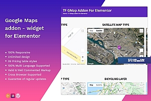 Google Maps插件-Elementor的小部件