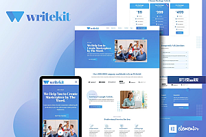 WriteKit -内容写作服务机构 Elementor Template Kit