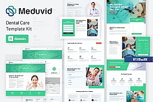 Meduvid – 医疗和牙科诊所 Elementor Template Kit