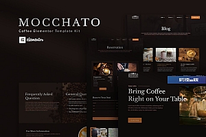 Mocchato – 咖啡店 Elementor Template Kit