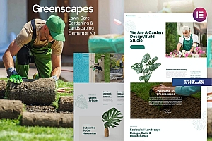 Greenscapes – 园艺和园林绿化草坪护理 Elementor Template Kit