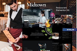 Midtown –  餐厅 Elementor Template Kit