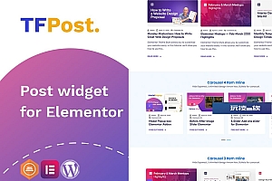 TfPost-为Elementor发布小部件插件-wordpress插件