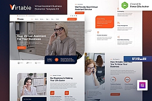 Virtable – 虚拟助理业务 Elementor Template Kit