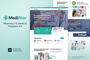 Mediphar – 药房和医疗 Elementor Template Kit