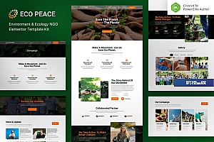 EcoPeace – E环境与生态非政府组织 Elementor Template Kit
