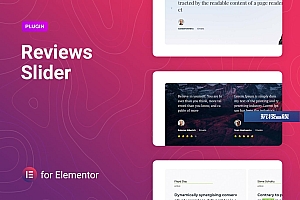 Elementor 的评论滑块