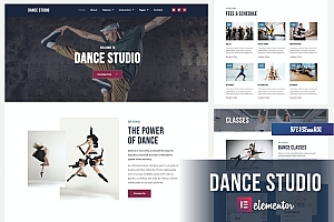 Dance Studio – 舞蹈工作室 Elementor Template Kit