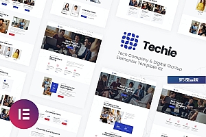 Techie | 科技公司和数字初创公司 Elementor Template Kit