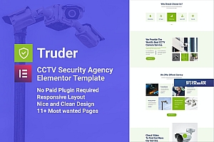 Truder – CCTV 安全服务 Elementor Template Kit