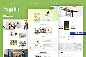Yogakit – 瑜伽与冥想 Elementor Template Kit