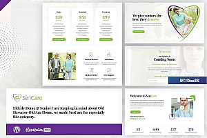 SenCare – 老年护理 Elementor Template Kit