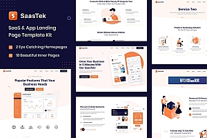 SaasTek -SaaS和技术 Elementor Template Kit