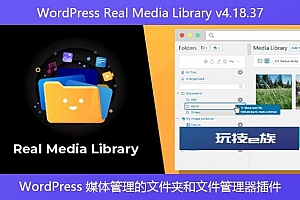 WordPress Real Media Library v4.18.37 – WordPress 媒体管理的文件夹和文件管理器插件