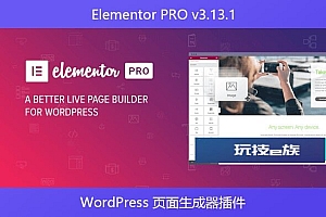 Elementor PRO v3.13.1 – WordPress 页面生成器插件
