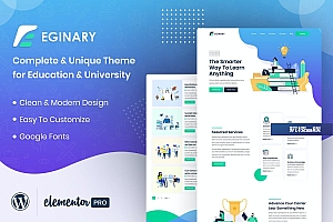 Eginary – 在线教育 Elementor Template Kit