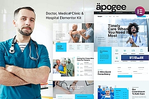 Apogee — 医疗诊所和医院 Elementor Template Kit