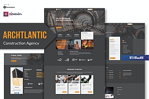 Archtlantic – 建设机构Elementor模板工具包