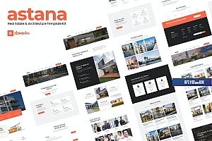 Astana -房地产与建筑Elementor Template Kit